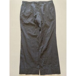 VTG Majer Slacks 38 x 30 USA MADE Gray‎ 100% Wool Hopsack Pleated Trousers